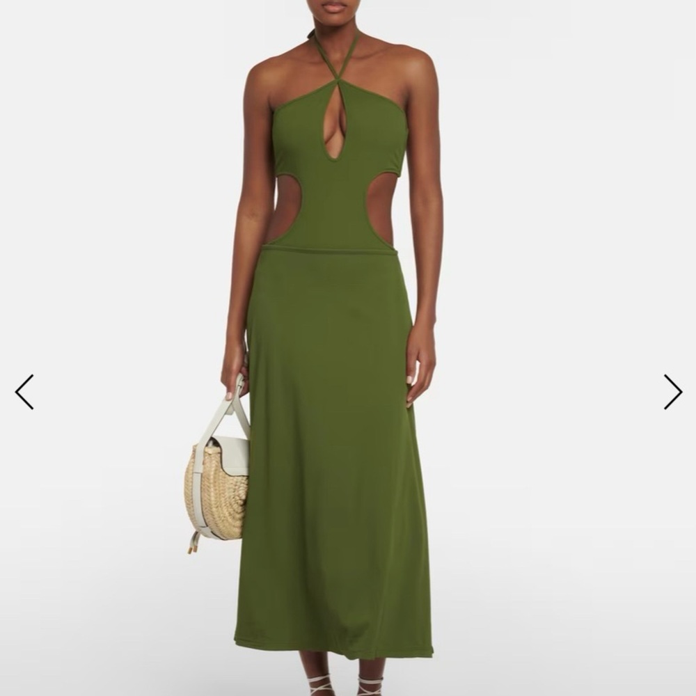 Johanna Ortiz Military Kikoi Midi Skirt / Military green / Size XS / Unworn
